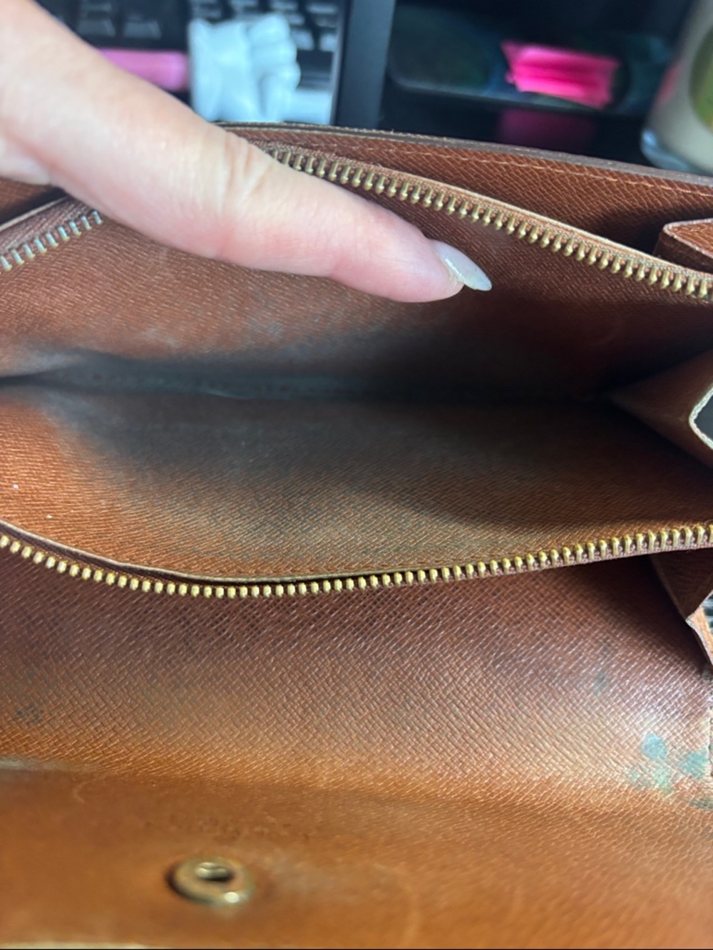 Louis Vuitton Monogram Canvas Wallet in Brown and Gold - Picture 12 of 17